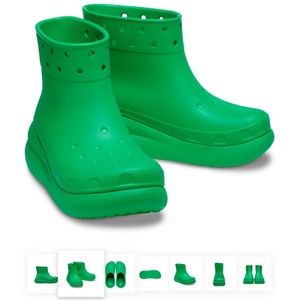 Crocs Crush Boot Green M4W6 size 6